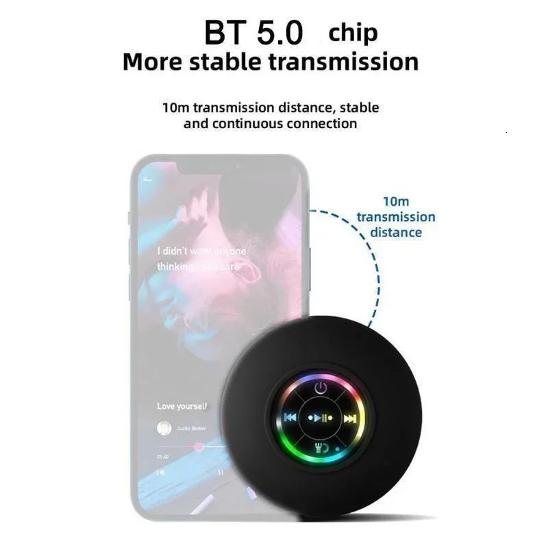 Portable water absorbing cup waterproof luminous Bluetooth ser 250320