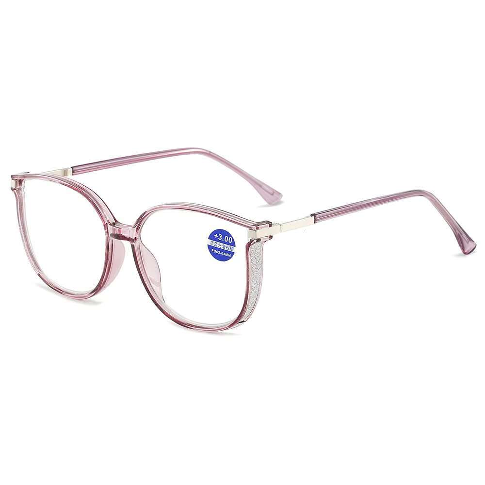 New large frame progressive anti blue light design plastic male and female universal reading glasses