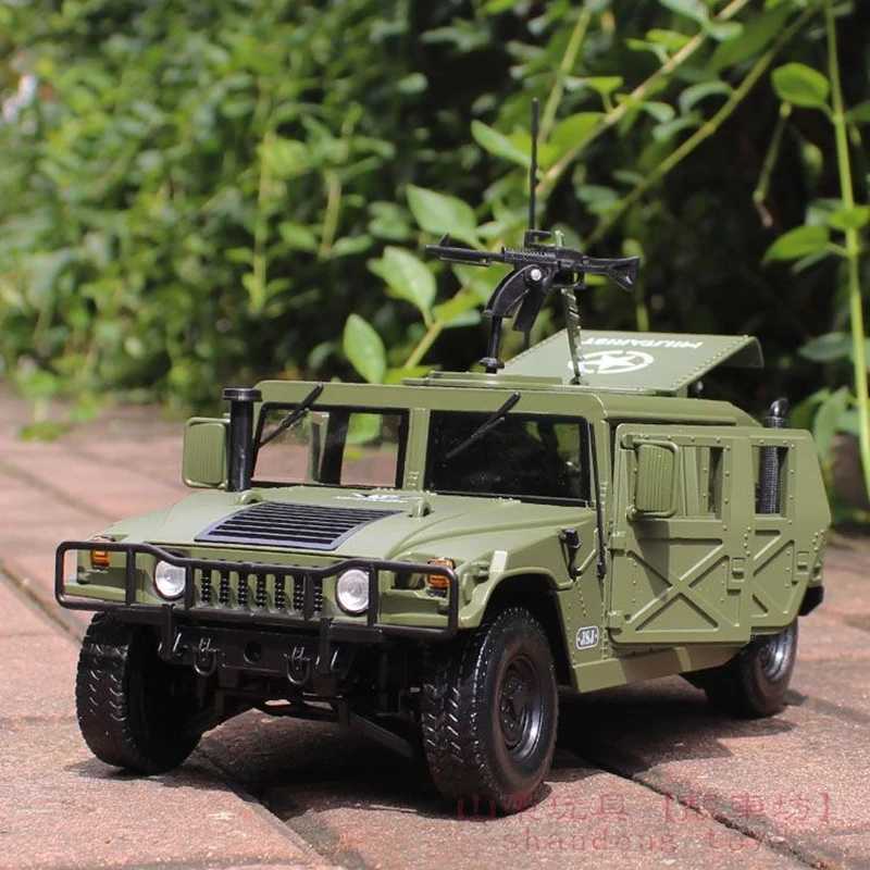 1 18 Hummer H1 alloy explosion-proof car model Diecasts simulation metal off-road vehicle armored vehicle model childrens gift X250402