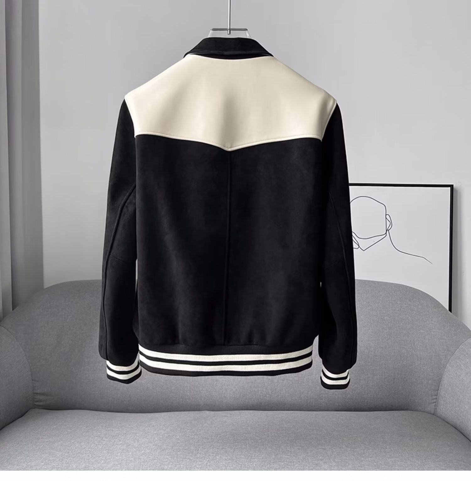 Loose-Fit Mens Outdoor Bike Rider Coat with Classic Collar Perfect Cold Weather Gear