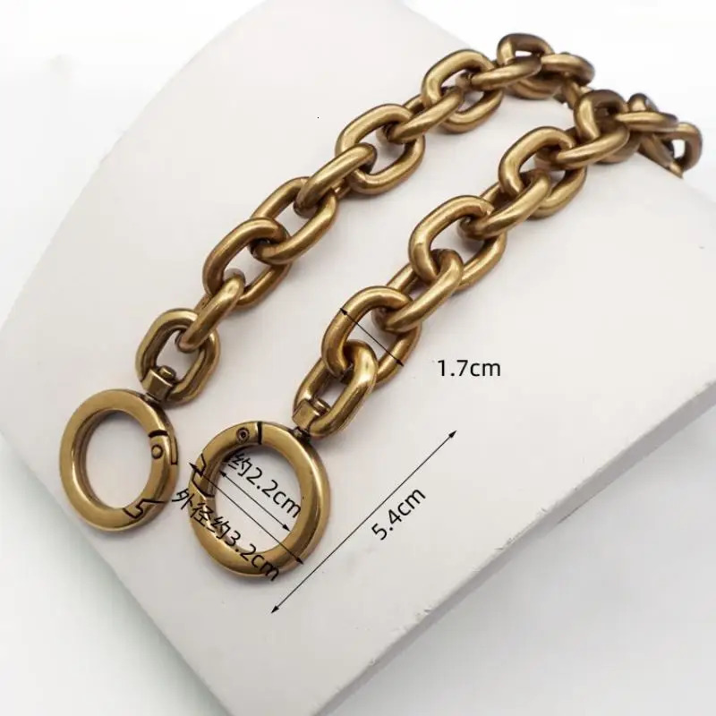 Big Size Shoulder Bag O Chain Chain Women Messenger Bag Strap Replacement Bags Strap Aliminium Antique Color High Quality 251030