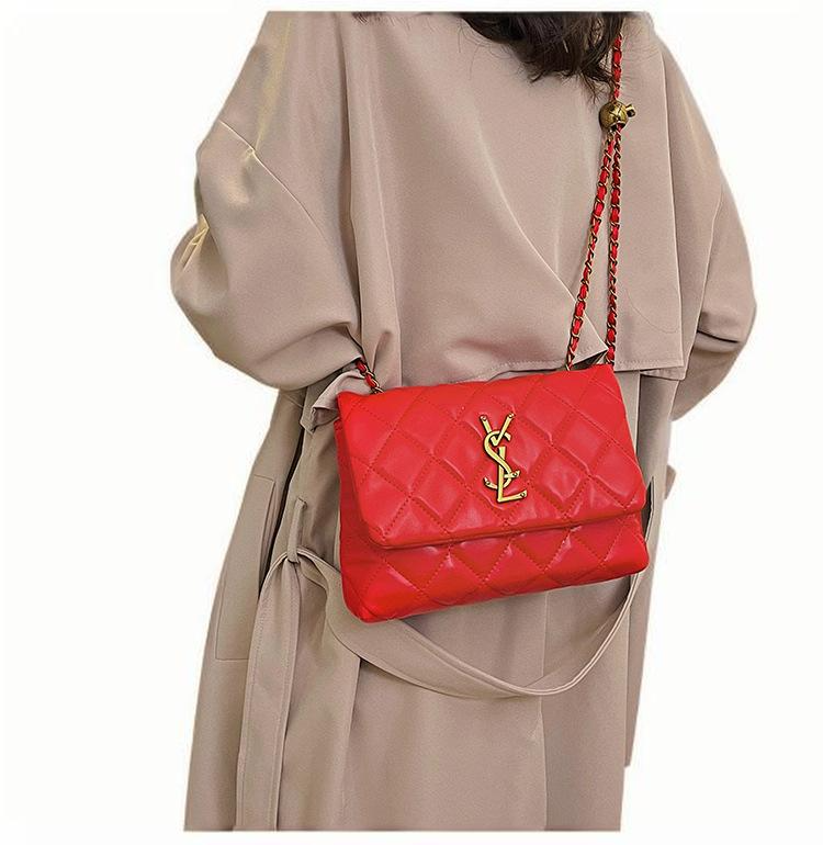 Free shipping premium bag women's new diamond chain fashion shoulder bag crossbody bag 2025