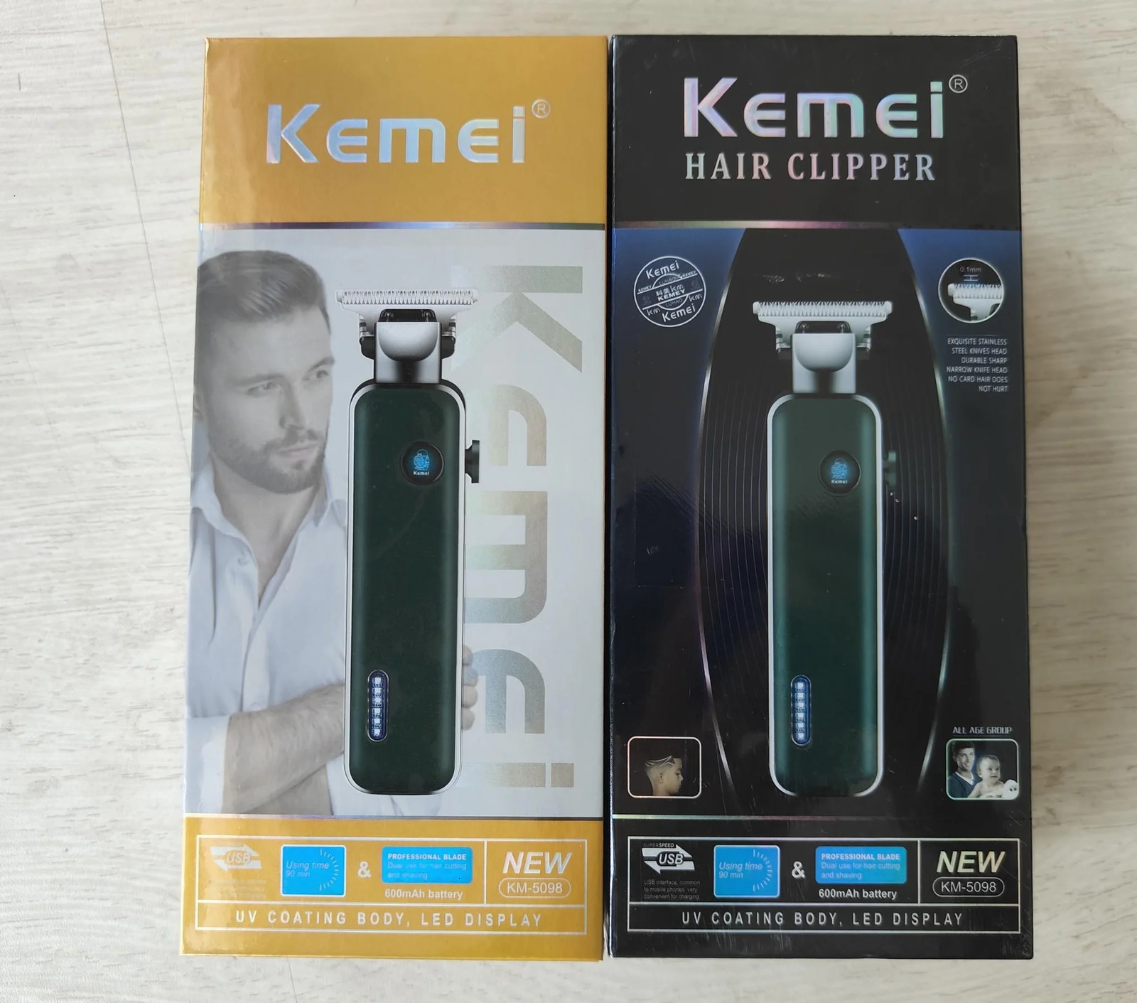 Rechargeable Hair Clippers Tondeuse Kemei Km5098 Usb Mini Professional Beard Trimmer And Hair Clipper For Men 251030