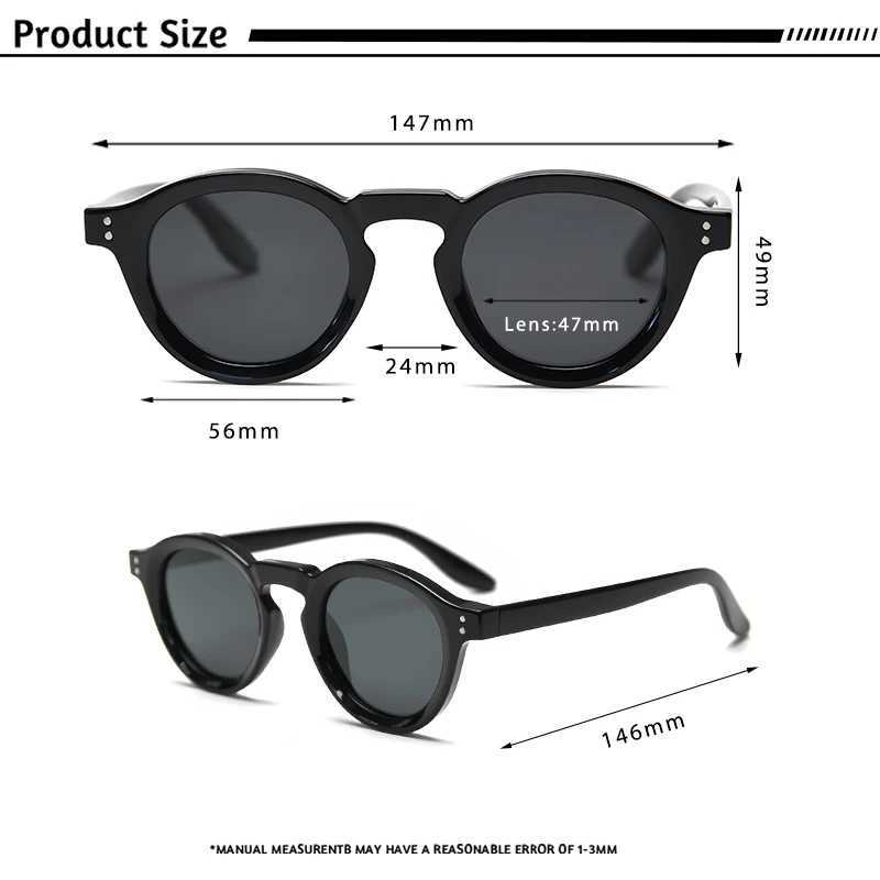 CATERSIDE Round Polarized Sunglasses Men Vintage TR90 Frame High-Quality Sun Glasses for Women Driving Fishing Eyewear UV400 Z250411