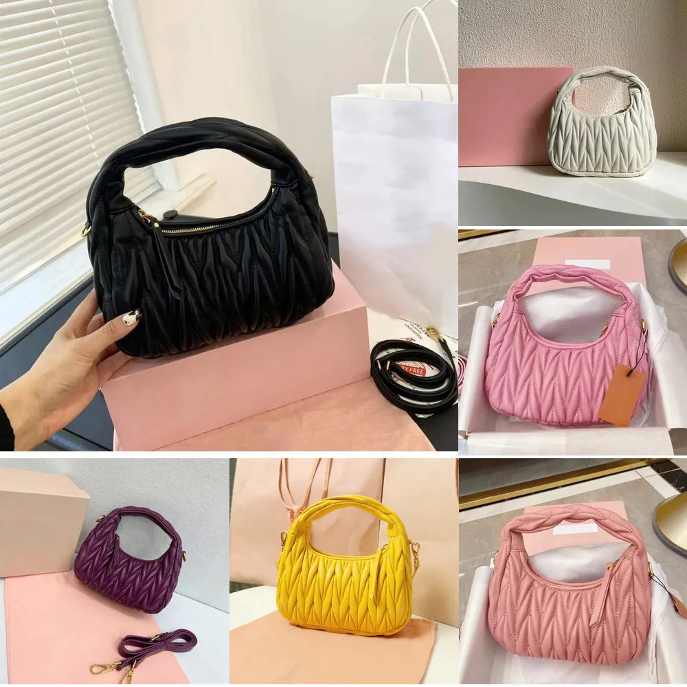 Designer bag Evening Bags mini Handbag Fashion Underarm Bag Half Moon tote bag Portable Crossbody Bags Multifunctional bags designer women casual pink shoulder bag