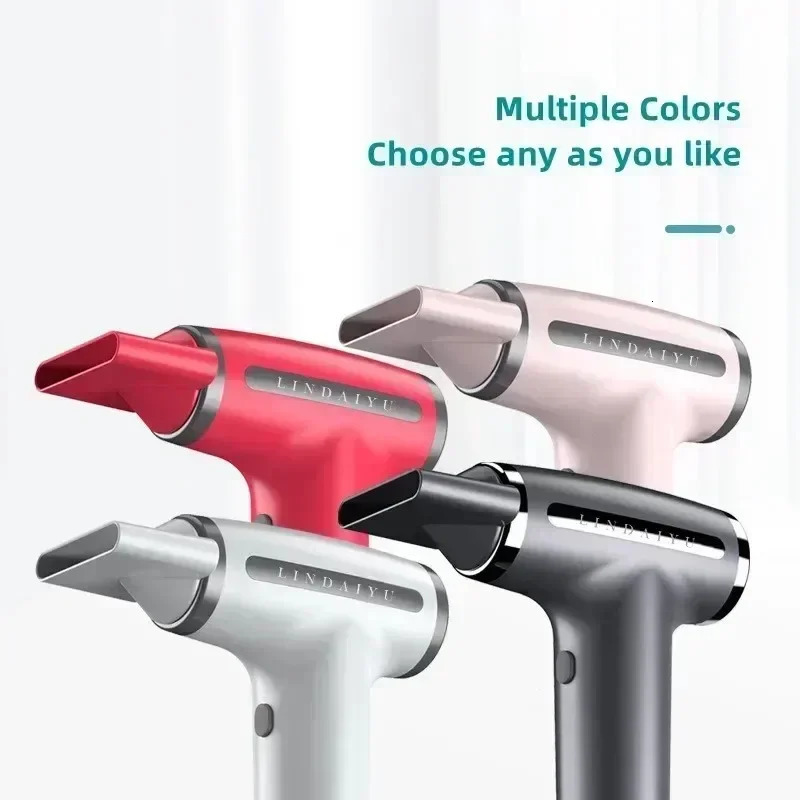 Multifunctional 4 in 1 Wireless Hair Dryer Electric Air Duster Blower Travel Portable USB Rechargeable Negative Ions Blow Dryer 251030