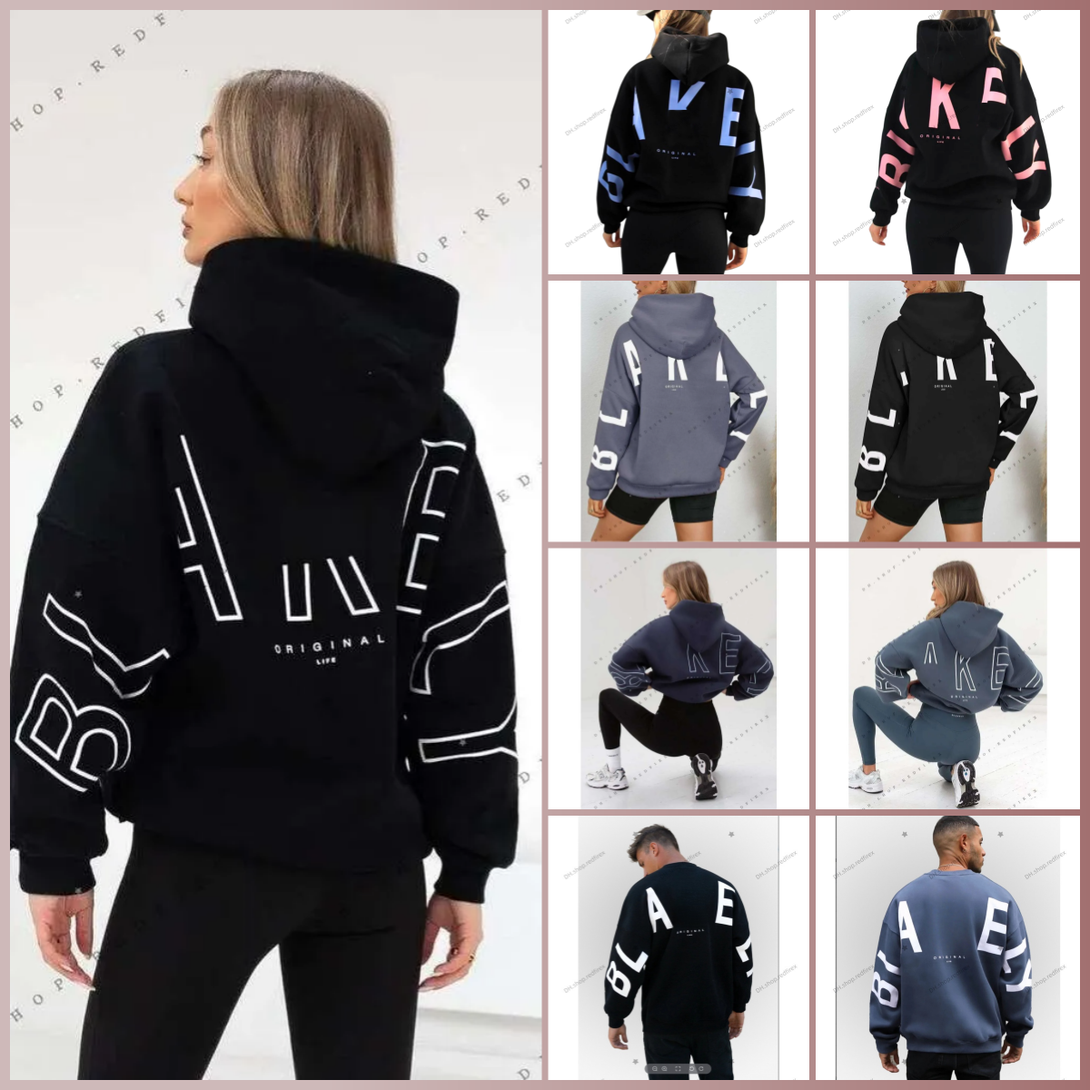 5A Designer High quality Womens Pullover Oversized Letter Printed Long Sleeve Hood Sweatshirt winter jacket Woman Streetwear Fashion Hoodies Coat tracksuit 7M
