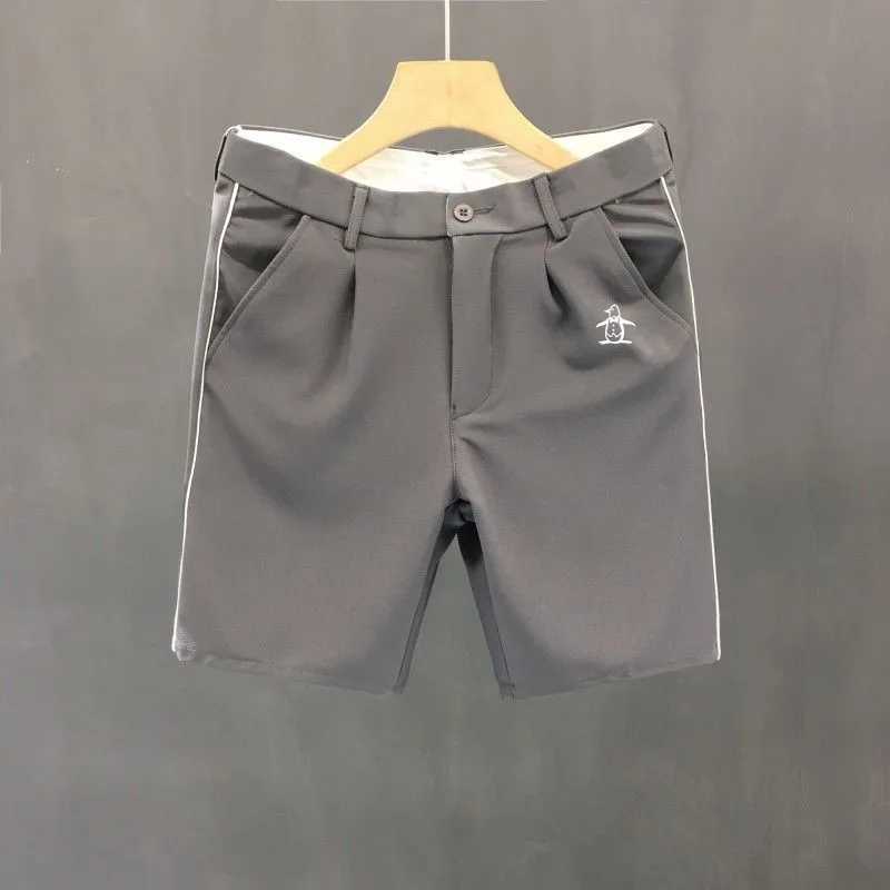 Korean set shorts mens golf clothing 2025 summer new authentic golf shorts business casual straight shorts mens golf clothing W250402