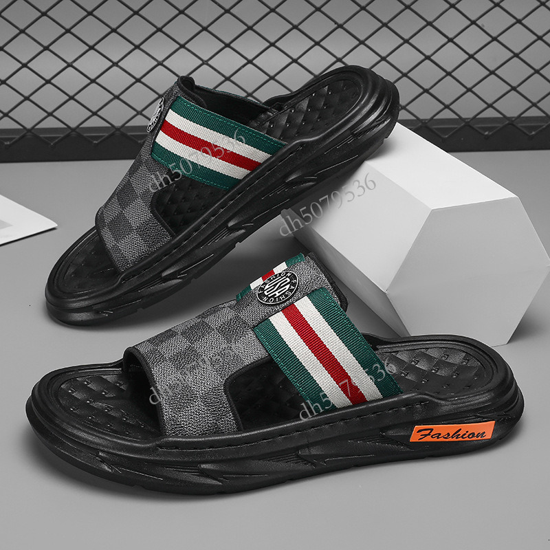 New Luxury Designer Sandals With Soft Leather Soft Sole Beach Shoes Retro Breathable Slippers For Indoor And Outdoor Use Trendy Anti Slip Color Blocke