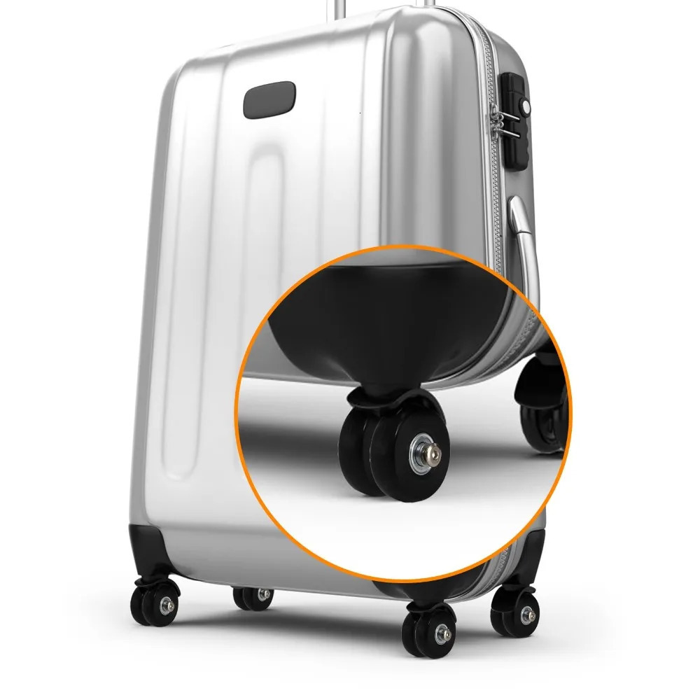 Silent Suitcase Wheels Rubber Trolley Luggage Casters HighQuality Durable Travel Bag Wheel Repair Accessories for Quiet Rolling 251031