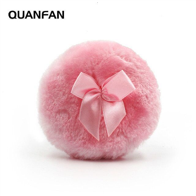 Talcum Sparkg Powder Round Bow Baby Long Heat Rash Powder Puff Long Hair Plush Beauty Sponge 230602