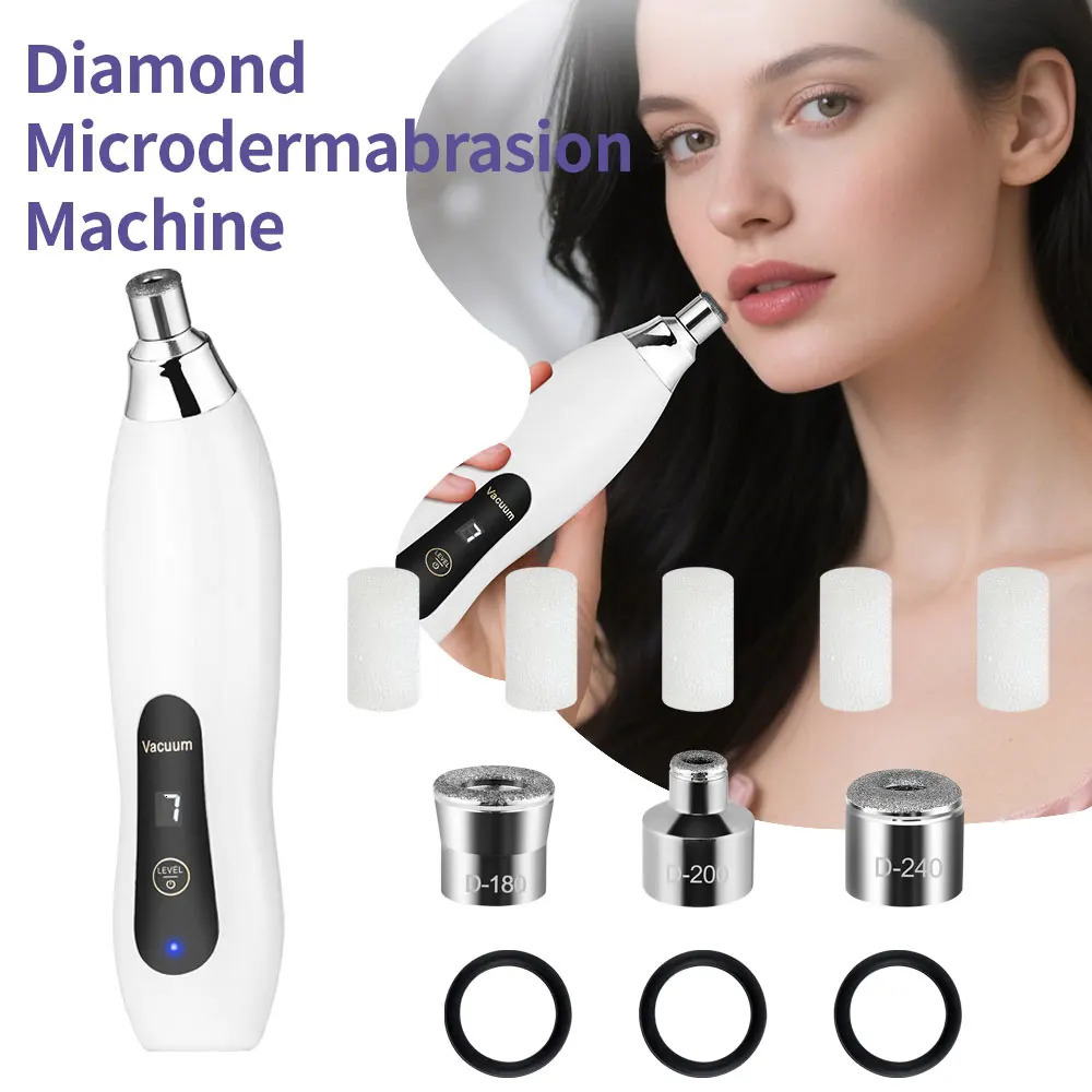 Portable Diamond Peeling Machine Microdermabrasion Facial Deep Cleaning Skin Care Device Exfoliation Vacuum Blackhead r 251030