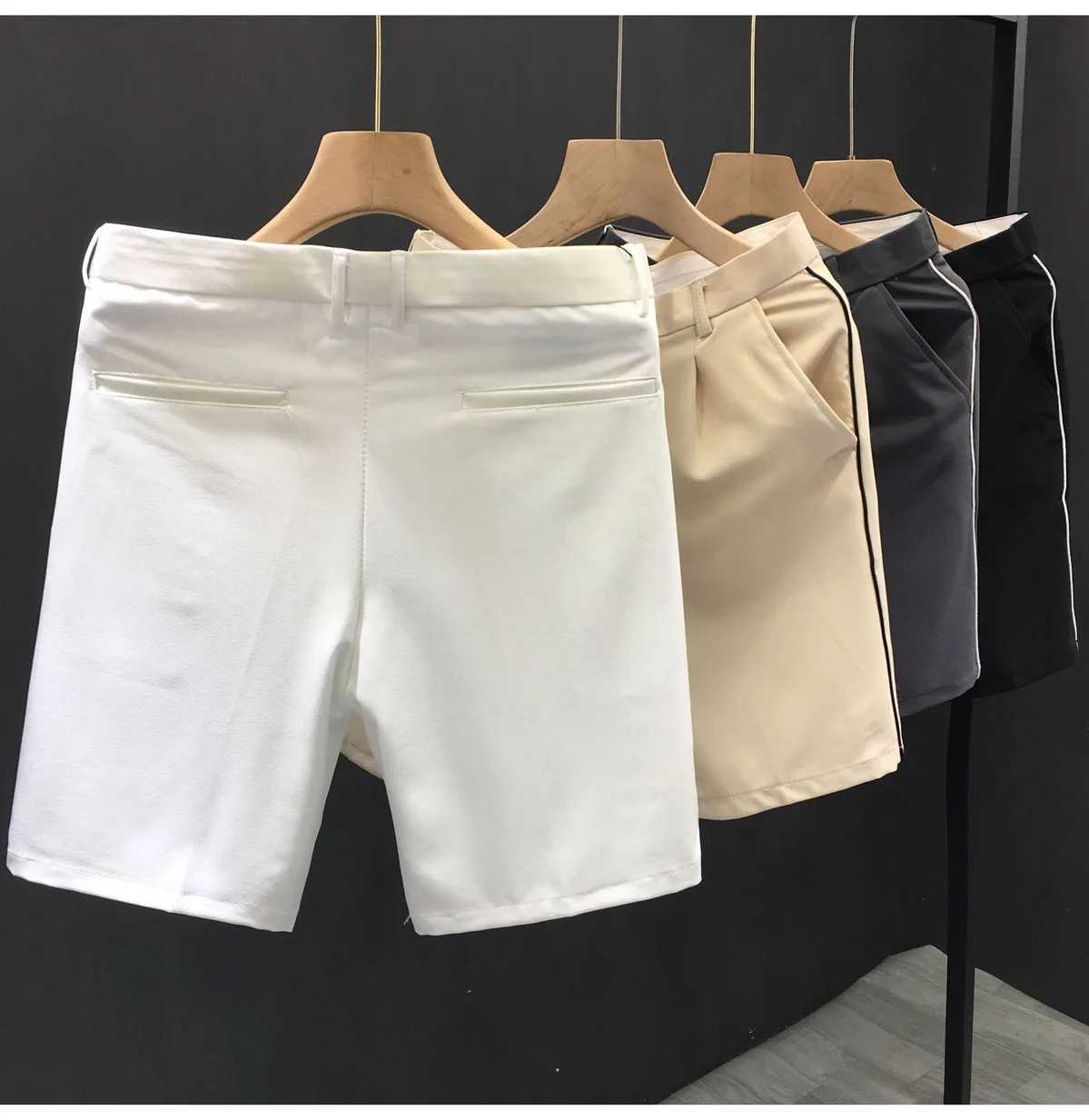 Korean set shorts mens golf clothing 2025 summer new authentic golf shorts business casual straight shorts mens golf clothing W250402