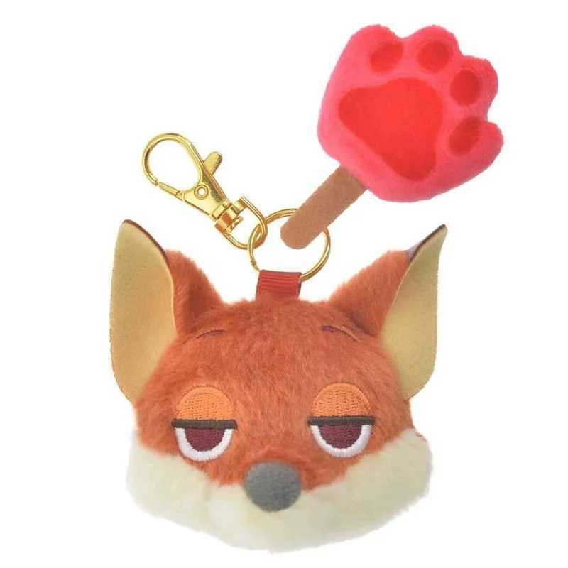 Disney 7CM Kawaii Disney Cartoon Plush Keychain Marie Judy Nick New Plush Series Knapsack Pendant Plush Doll Christmas Gift Celebration Y250402