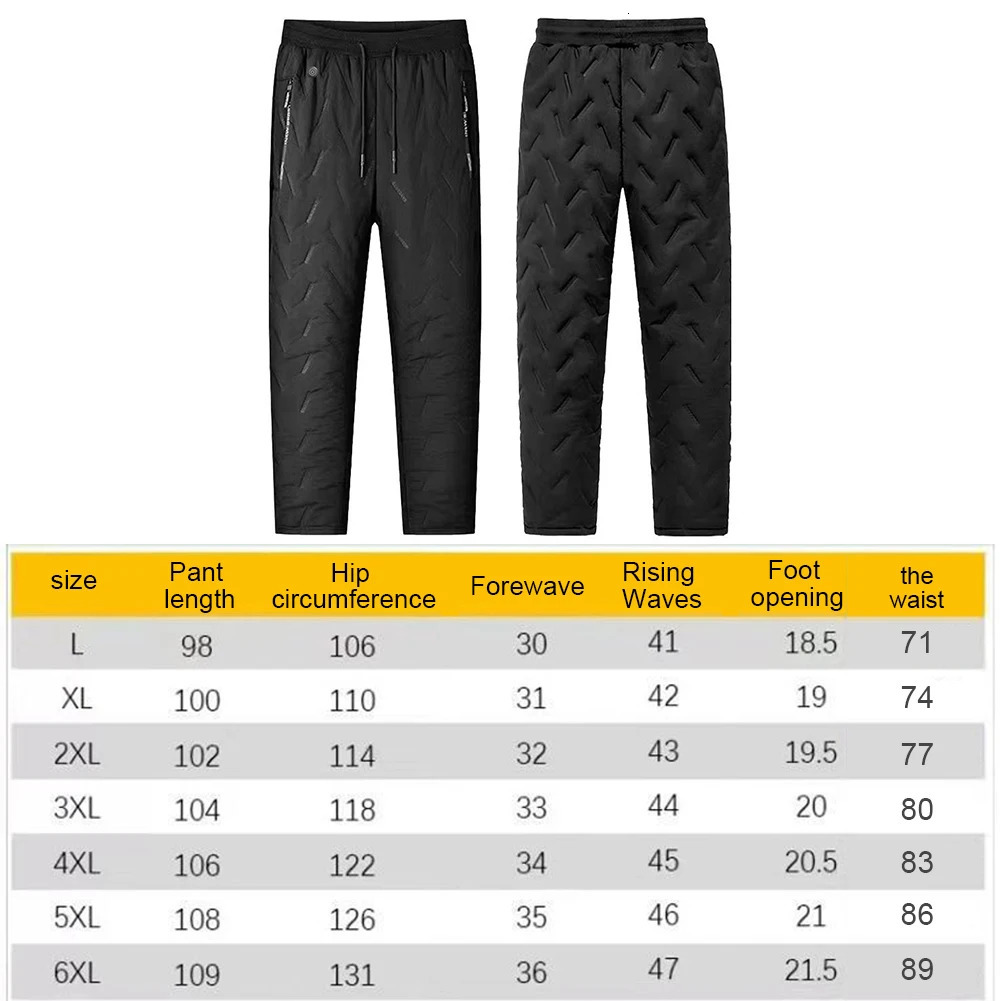 Unisex Heated Pants 10 Heating Zones Electric Heated Trousers 3 Temperature Modes Waterproof Winter Electric Warmer Clothing251027