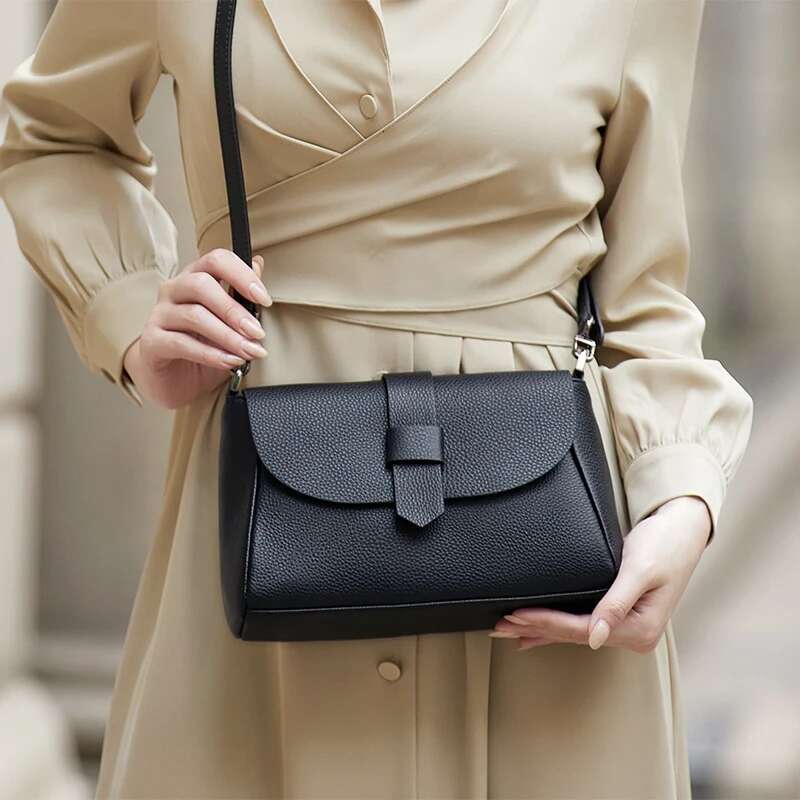 ZOOLER New Arrived First Cow Leather Crossbody Handmade Women Shoulder Messenger Bag Button Cover Girls Purses #Hy005