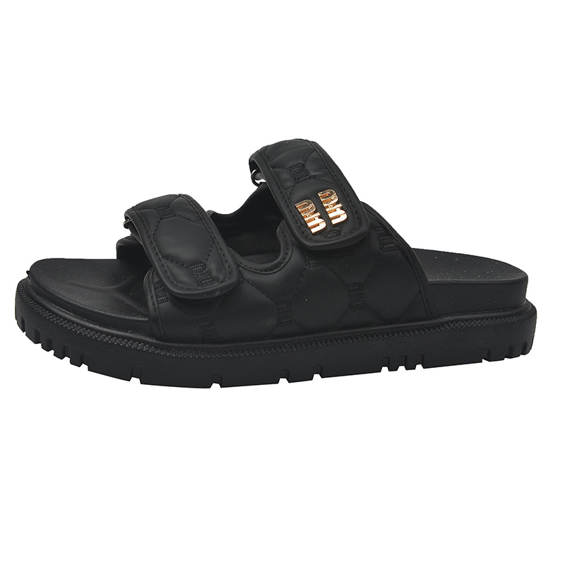 Hot new free shipping deisgner sandals for womens flat sandals black beige khaki Summer new outdoor casual sandals