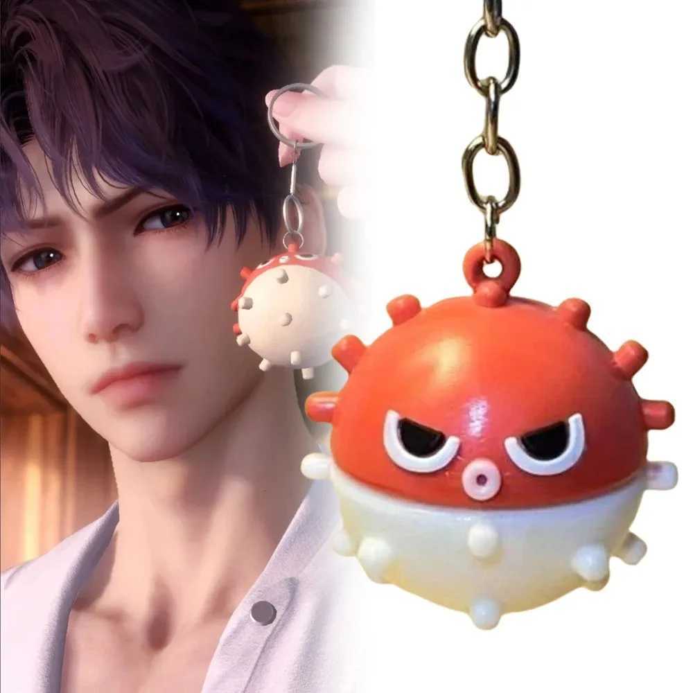 Love and Deep Space Rafayel Role Playing Keychain Bobo Fish Backpack Pendant Keychain Resin Keychain Accessories Gift X250402