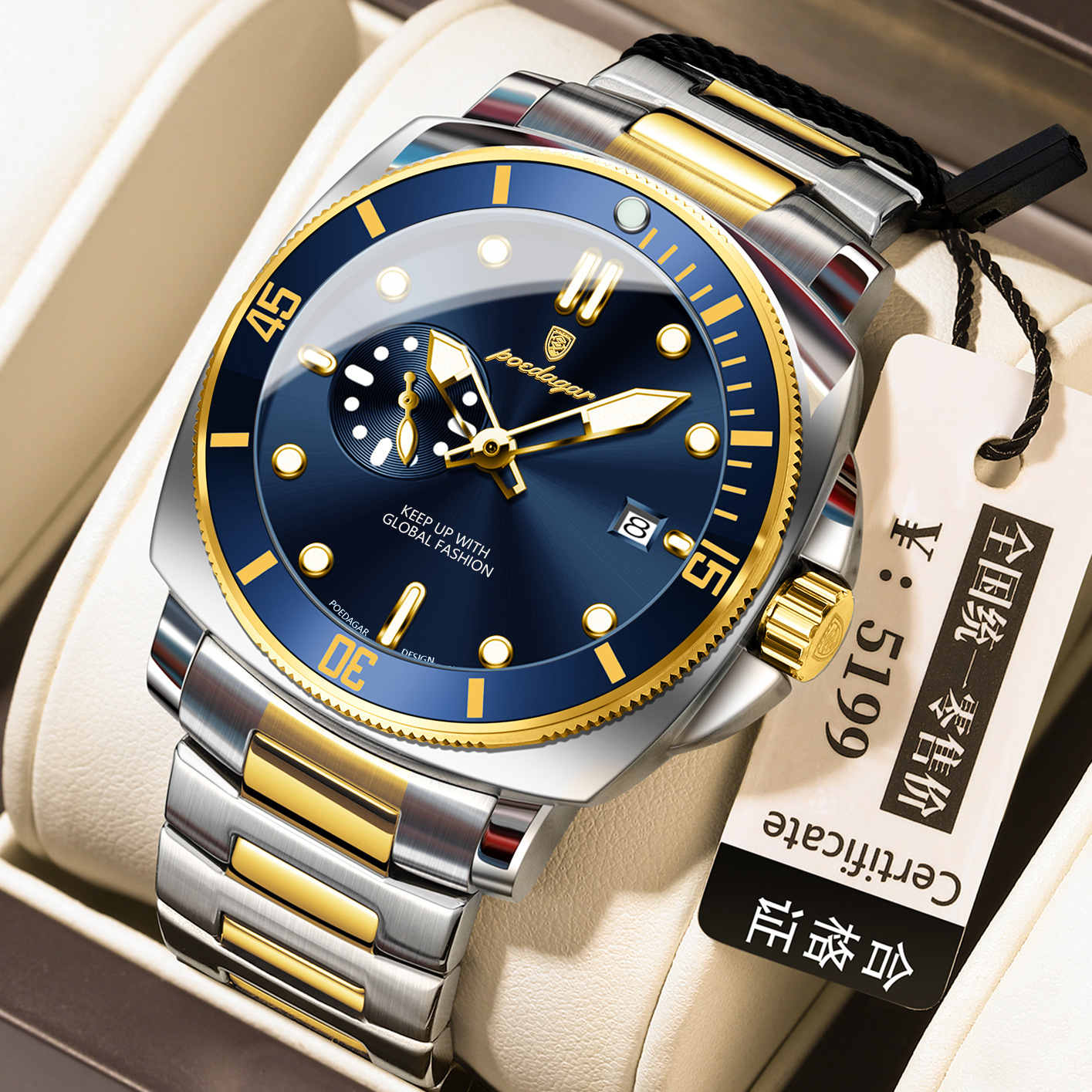 Newest Men Luxury W… - image