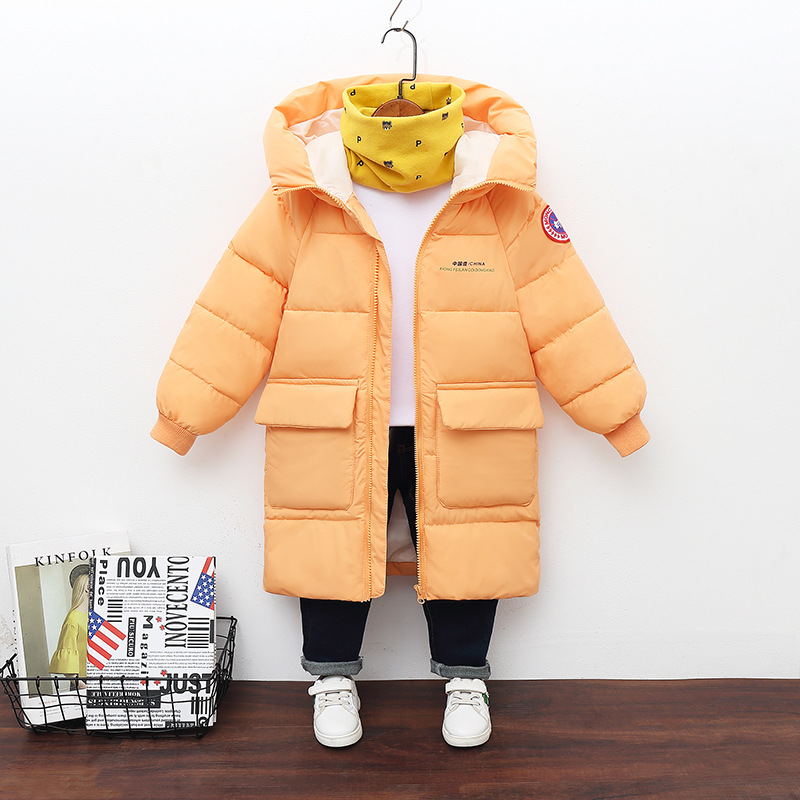 kids designer clothes Winter Cotton Coat with Hood, Unisex Long Baby Jacket for Toddlers & Infants, Thickened Warm Outerwear