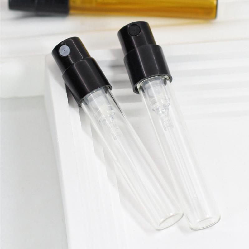 Mini Bayonet Glass Fragrance Sample Tester Bottles 1ml 2ml Perfume Spray for Personal Care Mini Bayonet Glass Bottles