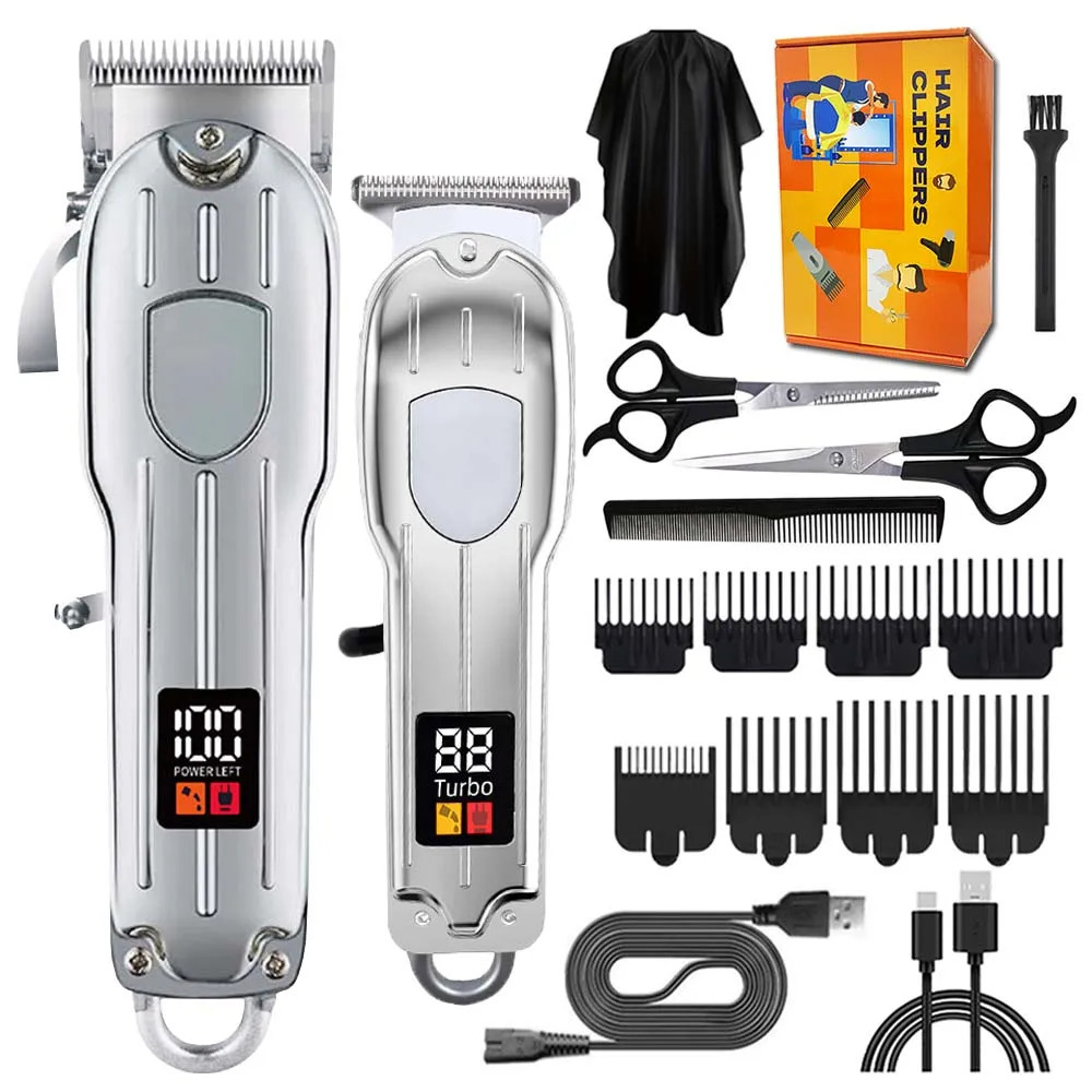 Hair Clippers for Men Professional Barber Clippers and Trimmers Set Cordless Hair Clippers for Hair Cutting Kit 251030