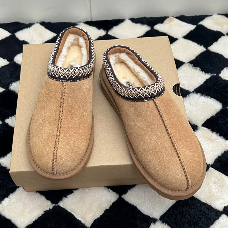 MEOD Slippers Designer Shoes Flat Heel Slides Snow Boots Designer Womens Platform Tazz Scuffs Ultra Mini Chestnut Wool Slides Fluffy Leather Women Sli