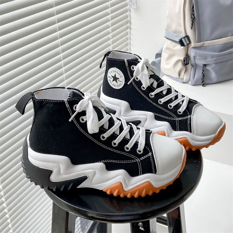 free shipping designer casual shoes women trainers canvas black white indoor outdoor sports runner running shoe trainer sneakers 2025