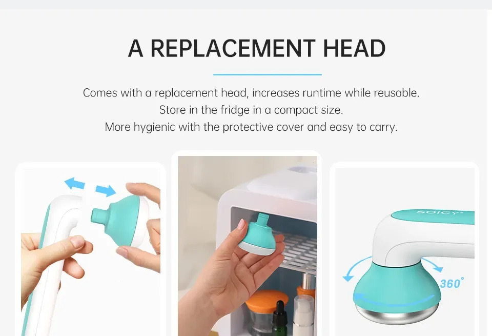 Face Ice Massager Cooler RollerIce Compress Hammer Skin Tighten Reduce Edema Shrink Pores Body Relax Cold Skincare Tools 251030