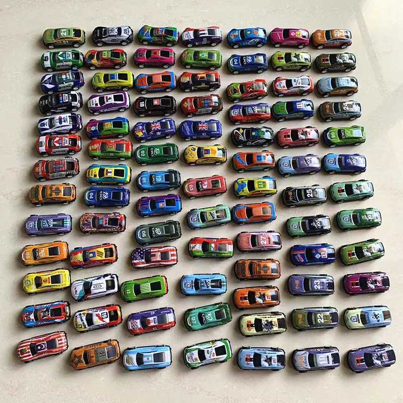 60/120 pieces of alloy racing cars rebound cars multi alloy cars anniversary series childrens toys birthday gifts 2023 new X250402