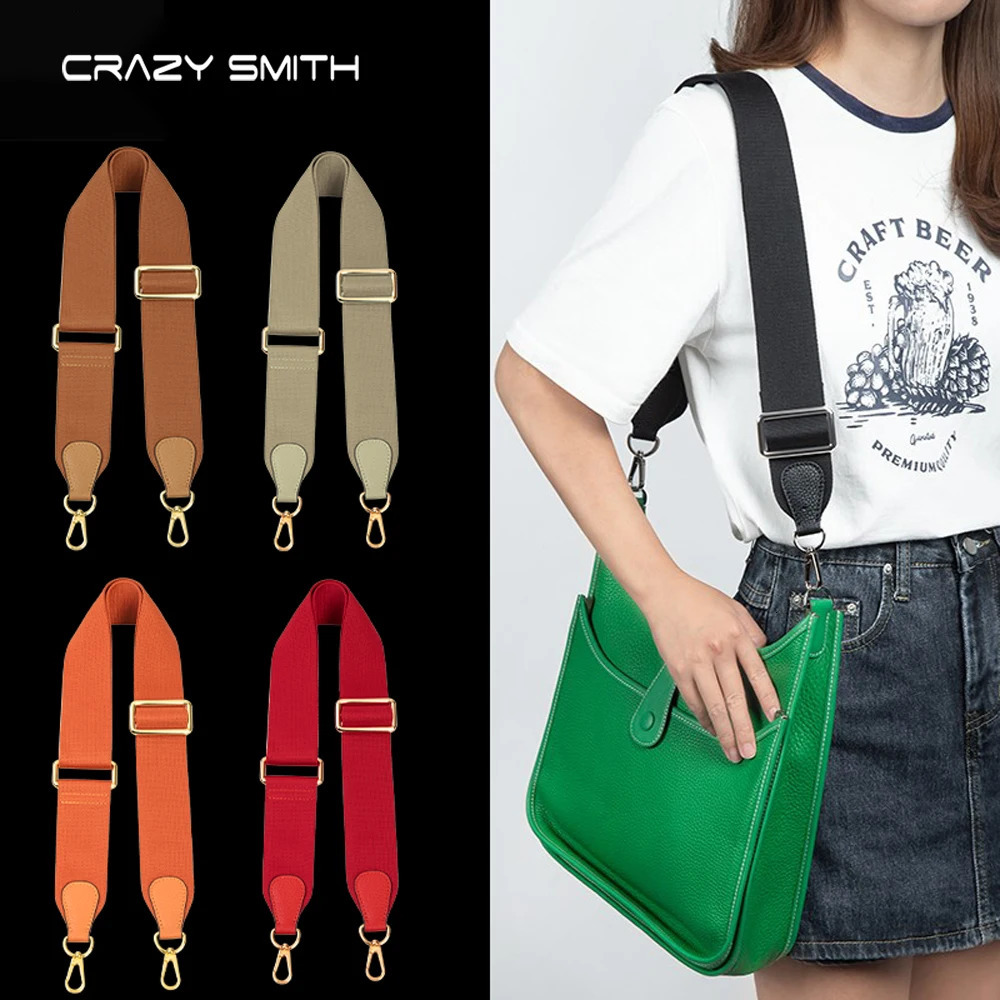 CRAZYSMITH Bag Strap For Bags Canvas Shoulder Crossbody Straps Replacement Adjustable 100110cm Bag Accessories 251030