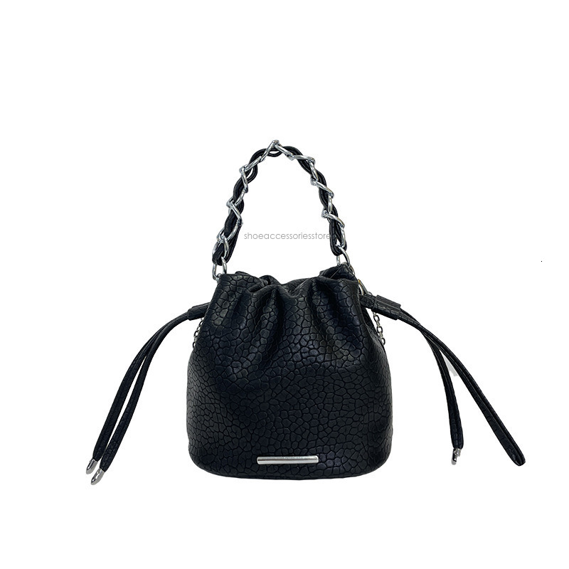 New Free Shipping Designer Bag Chain Bucket Hand-held Shoulder For Women's Summer 2025 New Niche Design, High-end And Versatile Commuting Crossbo
