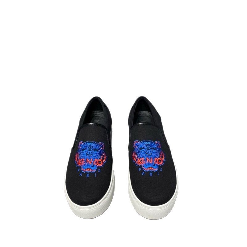 Designer Shoes 2025 New European Men's Shoes Men's Tiger Head Board Shoes Fashion And Versatile Casual Embroidery Summer Breathable Le Fu Sh