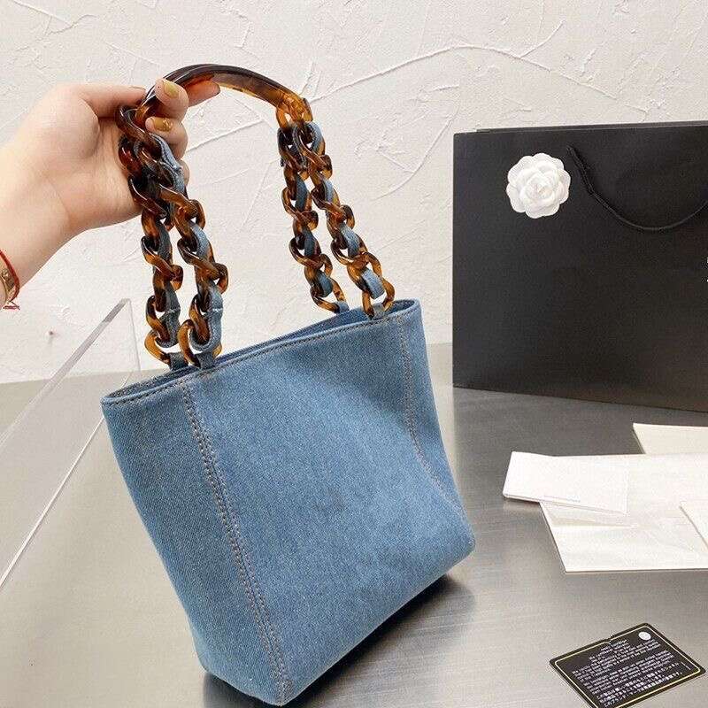 Luxury Handbag Women's Bags 2025 New Cowboy Vintage Tote Single Shoulder Handbag Casual Versatile Large Capacity Glass Chain Bag For Women Handba