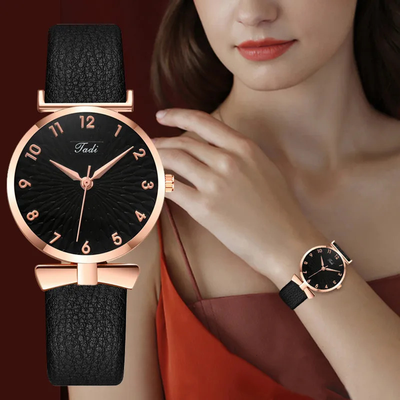 Fashion Women Watch Pu Leather Strap Wristwatch Quartz Watches For Women Clock Ladies Watch Gift Reloj Mujer Montre Femme 251031