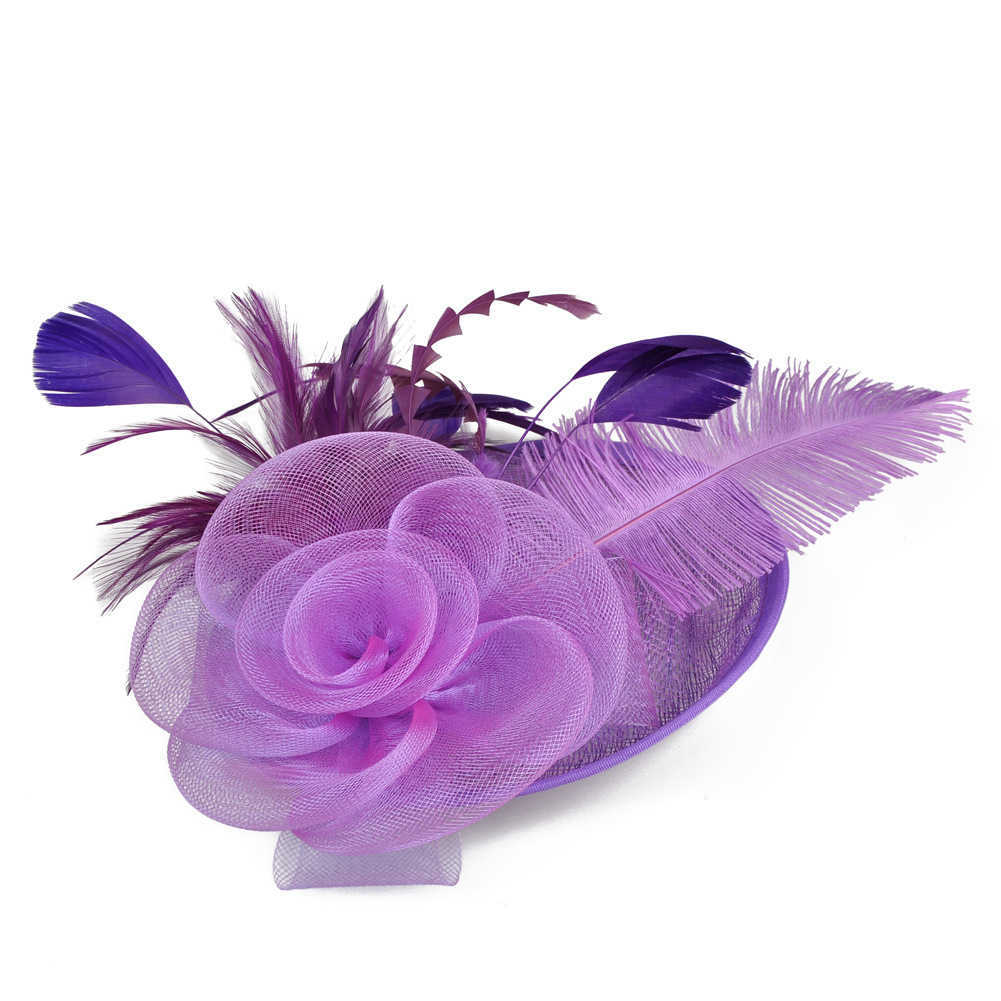 Brides wedding hat charming bow fashionable hair accessories womens party headwear mesh headwear millionaire M250402