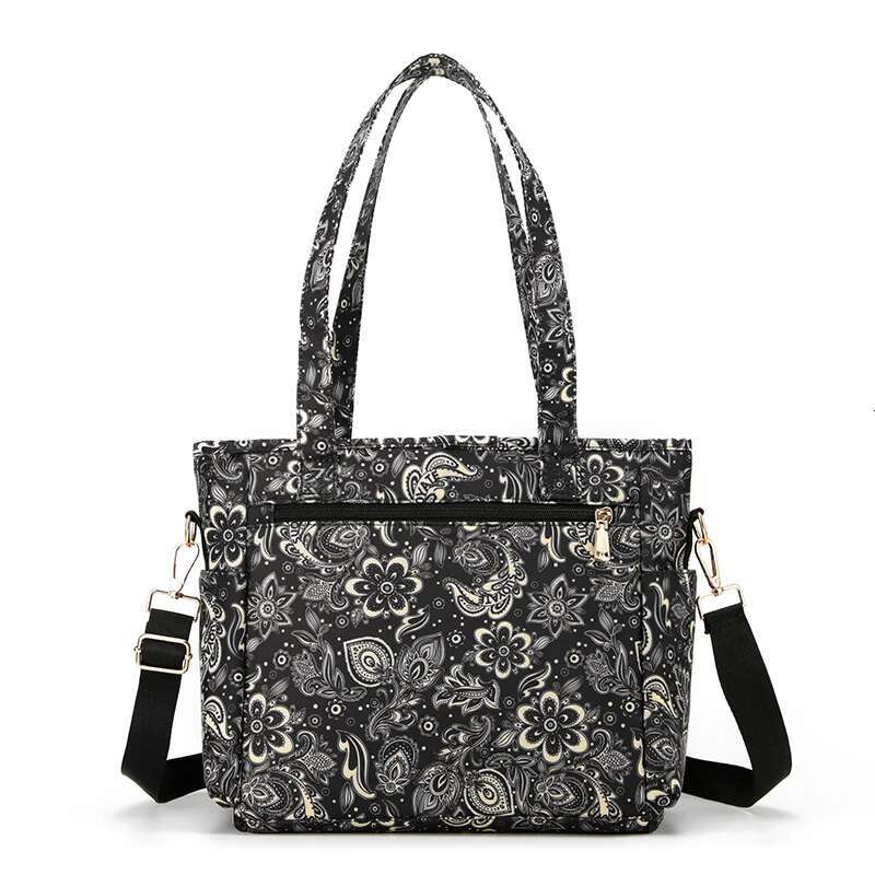 ral Pattern A4 Book Capacity Women Top-Handle High Quality Fabric Female Shoulder Bag Fashion Girls Casual Tote Handbag