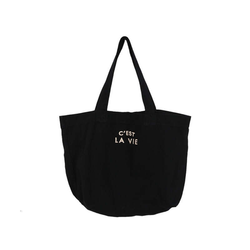 2025 NEW Literature Art College Series Lazy, Fashionable Cool English Printed Simple and Large Capacity Casual Women's Bag