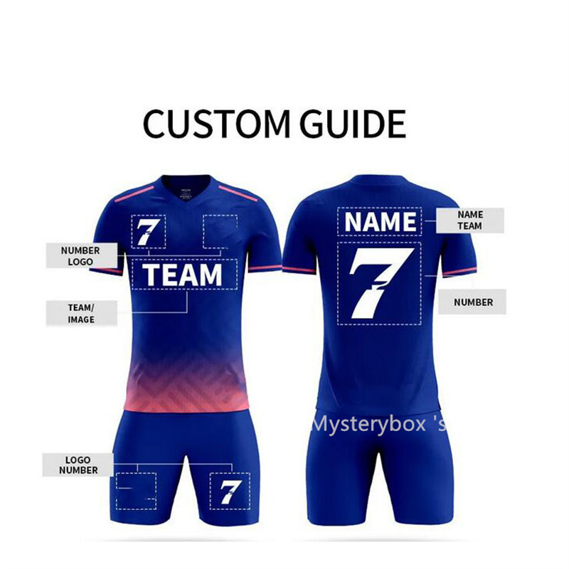 2025 Custom Print Quick Dry Boys Kids Football Jerseys Short Sleeve Men Soccer Uniforms Sports Suit Futsal Training Sportswear dhgate Mysterybox '