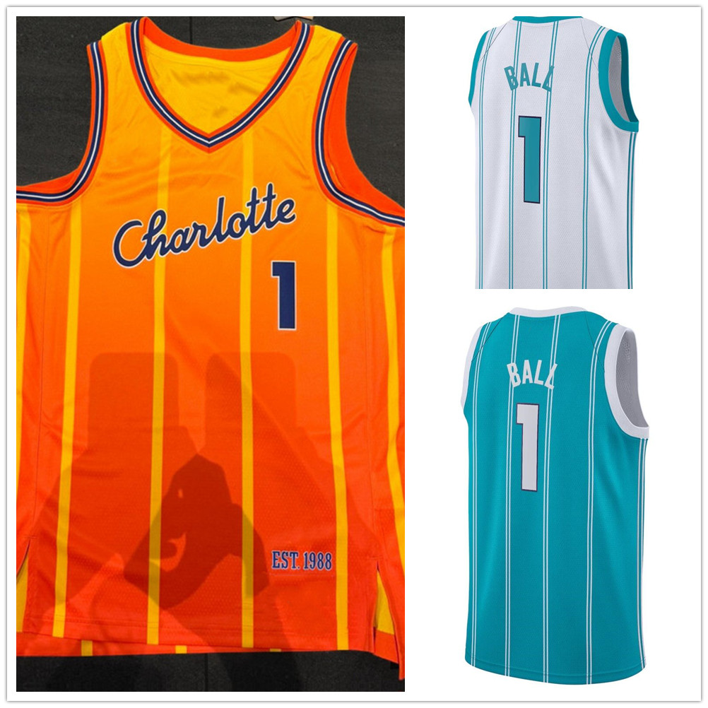 2025-26 City Orange Basketball Jersey LaMelo 1 Ball Miles 0 Bridges Brandon 24 Miller Collin 8 Sexton Tidjane 31 Salaun 7 Kon Knueppel 11 Kalkbrenner 14 Diabate Printed