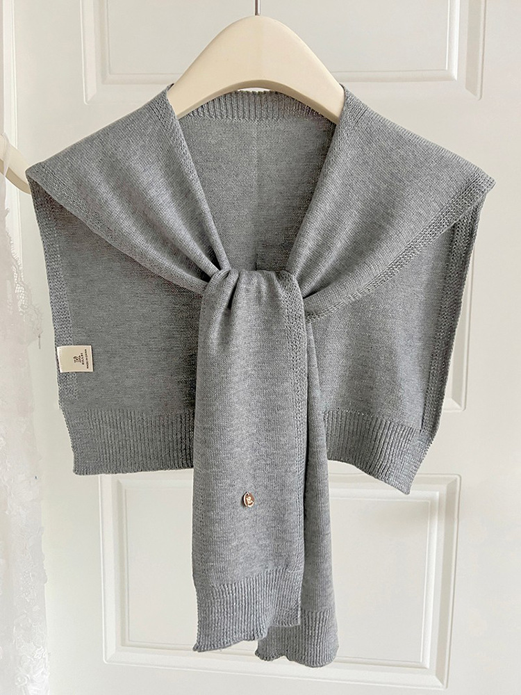 K287 2025 new knitted small shawl spring casual outerwear waistcoat trendy hot style net celebrity wool shawl wholesale