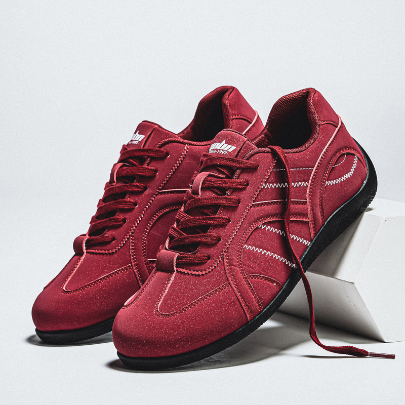 Motorcycle Casual Sneakers Thin-soled Low-top Men's Shoes Trendy Versatile Racing Shoes