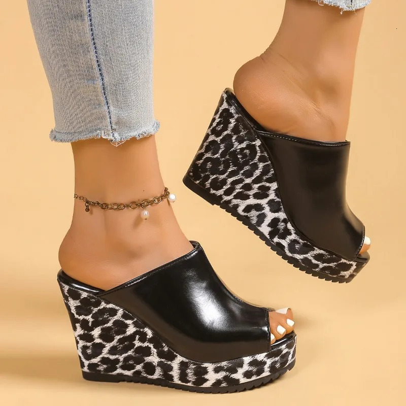 selling Womens Shoes Open Lace Slippers Platform Outdoor Casual Round Ultra High Wedding Sandals 250402BJ - view 6