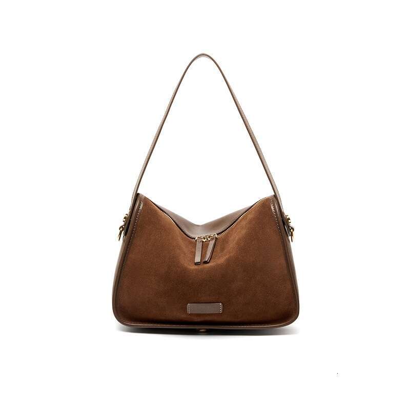 Luxury Bag Designer High-End Suede Leather Cross Body Bag One Shoulder Genuine Leather Office Women's Large Capacity Tote