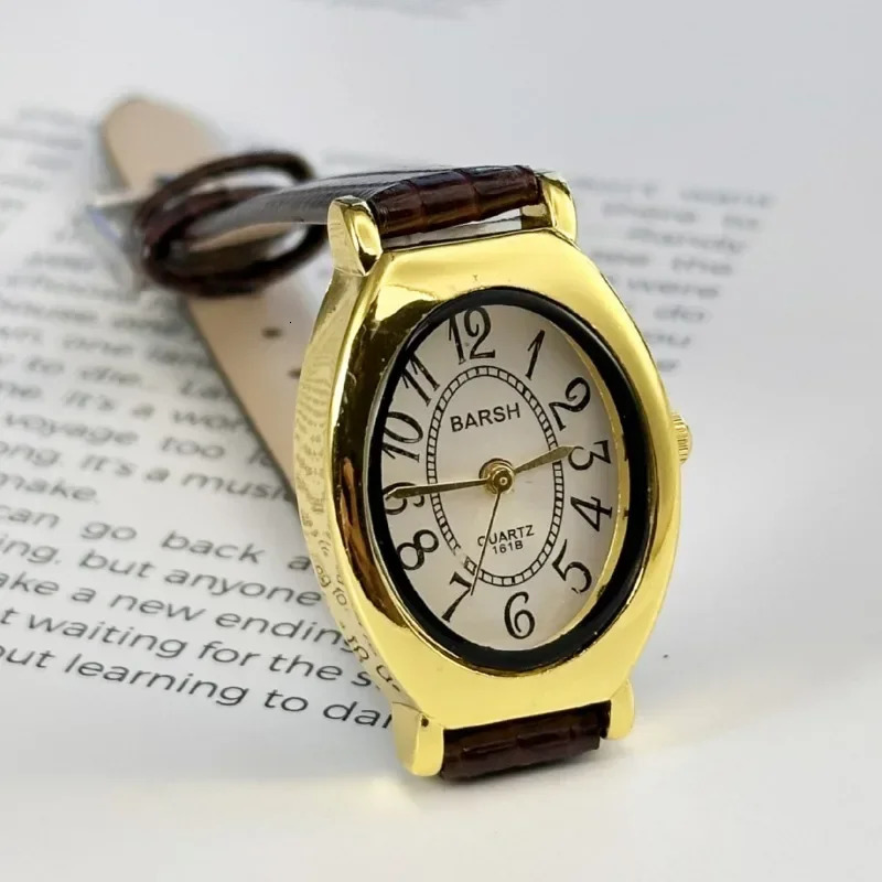 Fashion Oval Dial Women Watches Leather Strap Retro Ladies Quartz Watch Drop Reloj De Mujer 251031