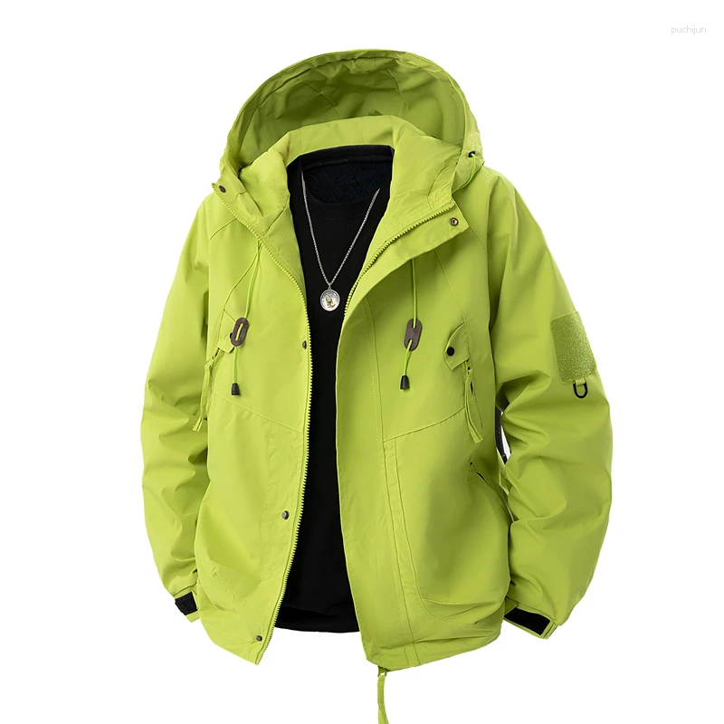 Men Jacket Summer Coats Male Fishing Windbreaker Jacket Man Camping Clothing Hot Day Waterproof Trip Outerwear Adult Coat Comfortable Solid Color Men 