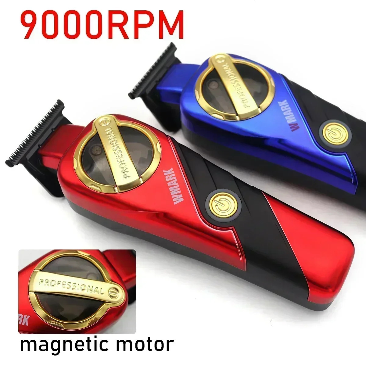 WMARK NG 9213 9000 RPM Magnetic Motor Hair Trimmer for Men DLC TBlade Zero Gapped Finishing Machine Professional Hair Clipper 251030