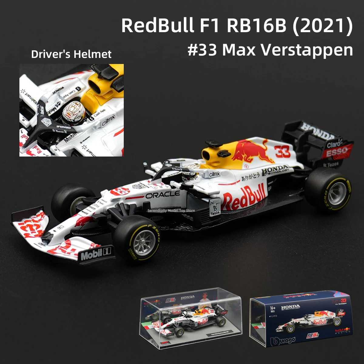 Premium Diecast Auto Hobbyist Gift Idea: Exclusive RB16B Formula One Vehicle in Miniature Form