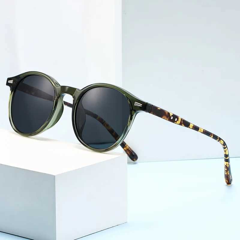 Fashion Transparent Round Frame Sunglasses for Women Casual Driving Outdoor Eyewear Men Plastic Ultralight UV400 Eyeglasses Z250411
