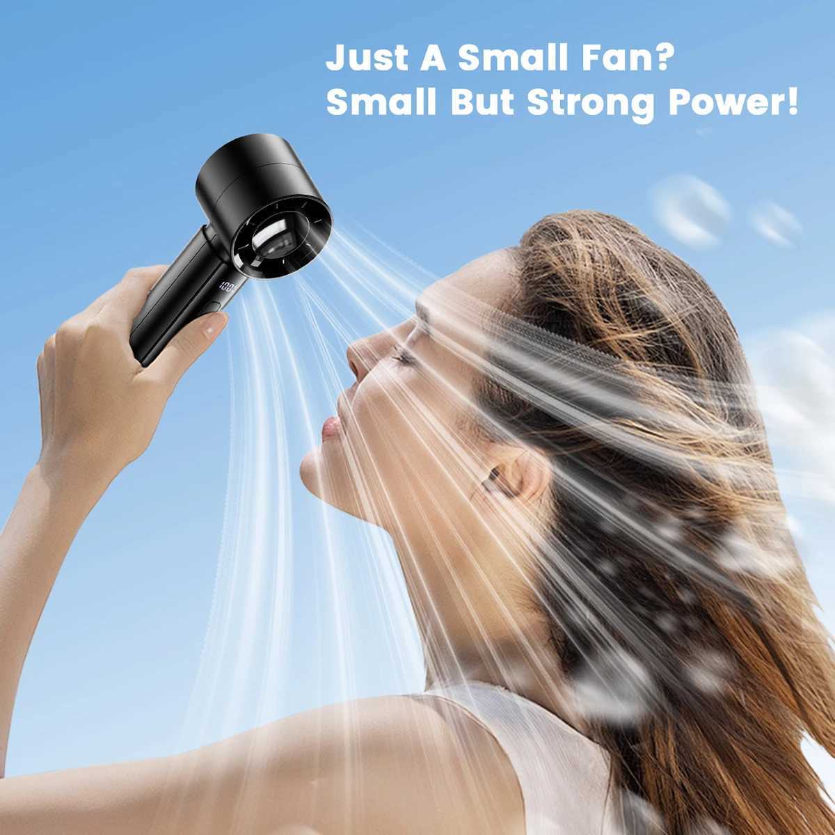 ColdSky portable handheld fan high-speed cooling fan 3000mAh battery charging mini fan perfect for beach travel and vacationXJ250402